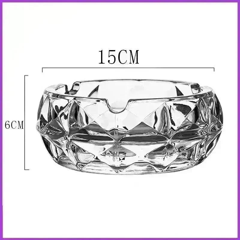 Luxury Crystal Glass Office Cigar Ashtray - EX-STOCK CANADA
