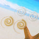 Round Spiral Earrings For Women Gold Color Big Exaggerated Gear Earrings - EX-STOCK CANADA