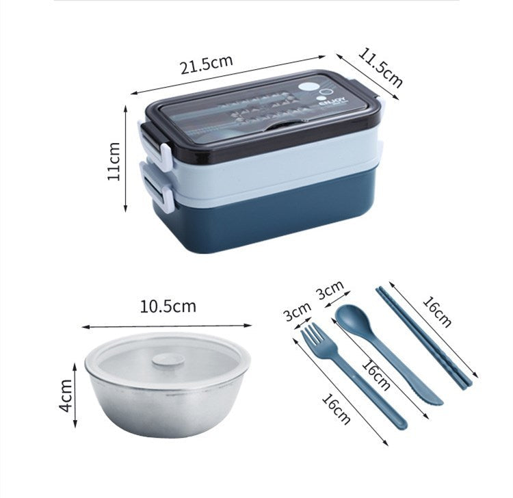 304 Stainless steel double-layer lunch box EX-STOCK