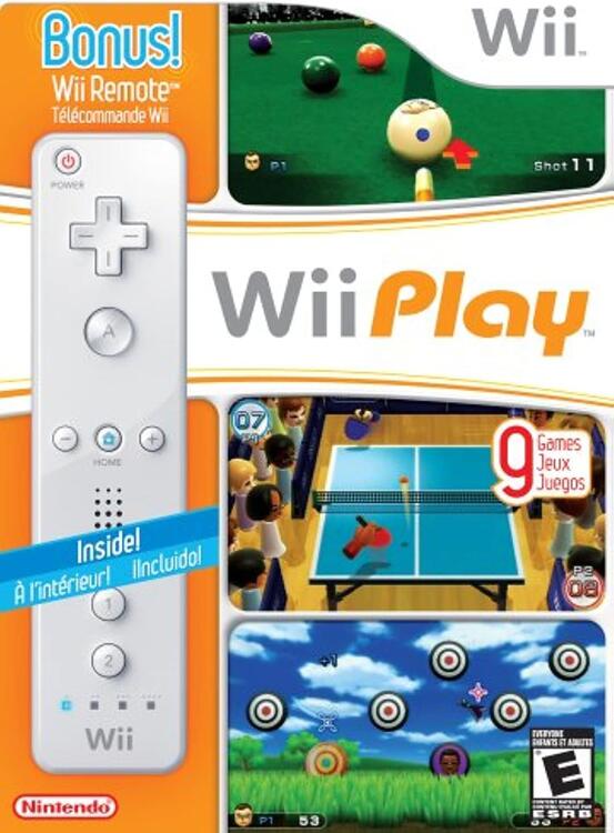 Wii Play avec bonus Wii Remote à l'intérieur et Wii Motion Plus ! 