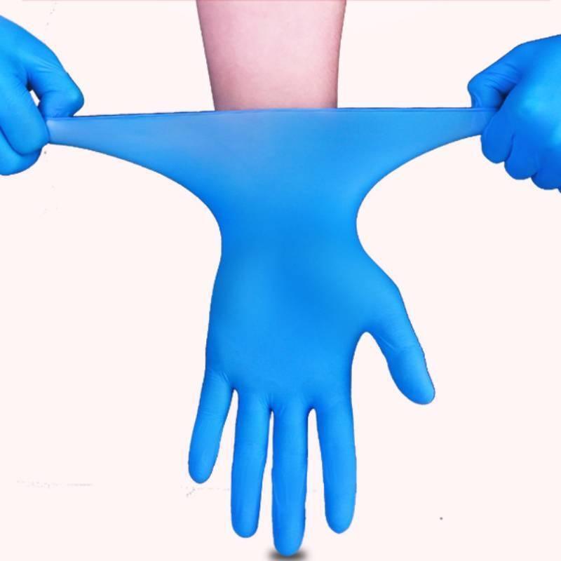 Nitrile Disposable Exam Glove Multipurpose Gloves Latex-Free,100pcs,Blue,Medium 
