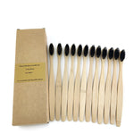 Eco friendly 12 Bamboo toothbrushes - EX-STOCK CANADA