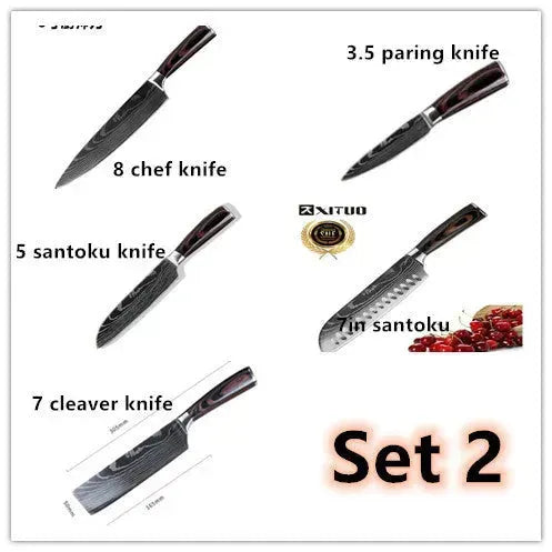 Carpenter's Special Set 6-piece Set 8-piece Set Knife Chef Knife Kitchen Knife Cooking - EX-STOCK CANADA