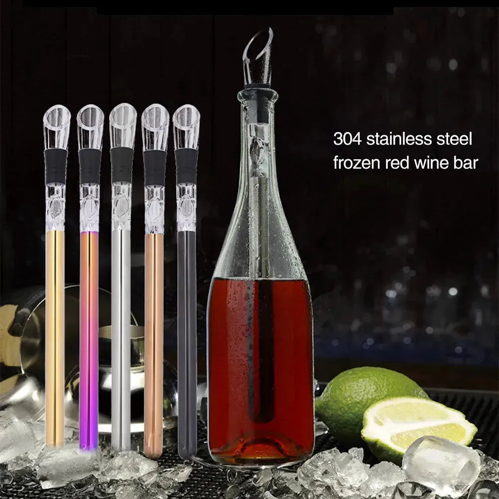 Wine Bottle Cooler Stick Stainless Steel Wine Chilling Rod Leakproof Wine Chiller Beer Beverage Frozening Stick Bar Tools - EX-STOCK CANADA