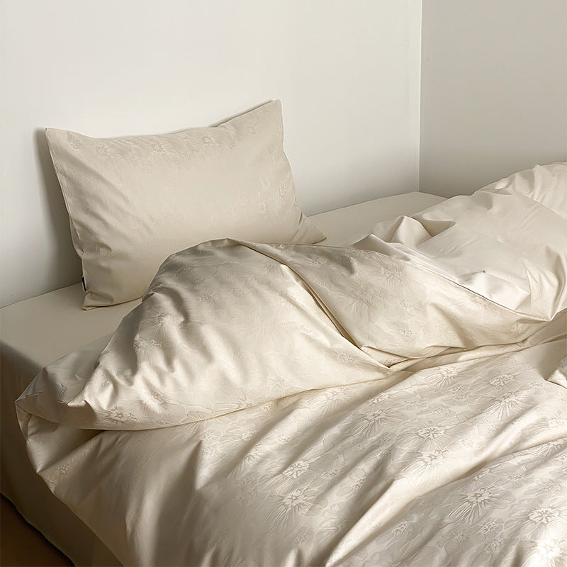 Long Velvet Jacquard Four Piece Pure Cotton Duvet Cover EX-STOCK Canada 