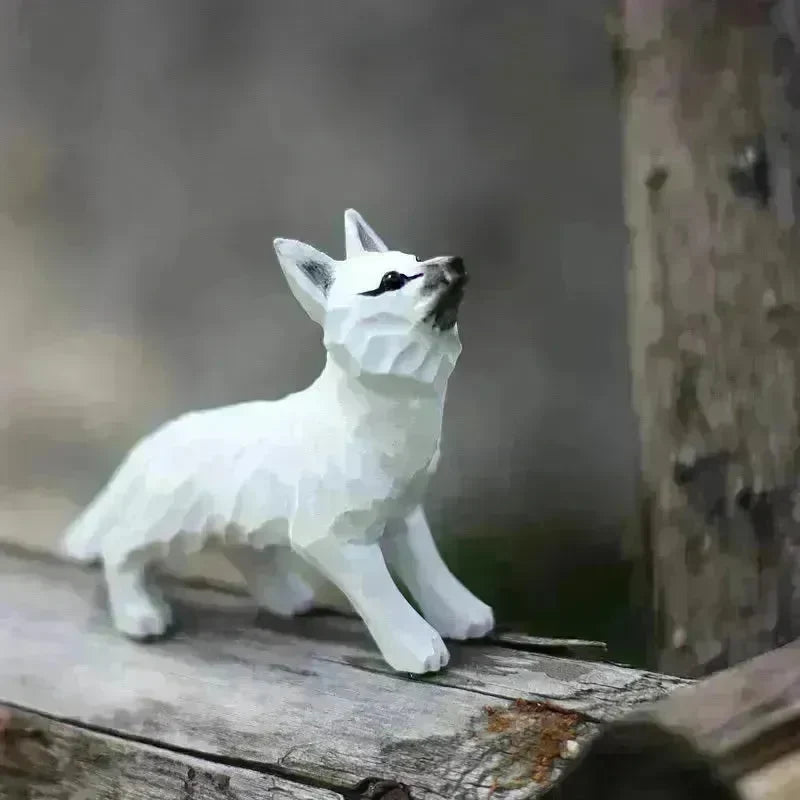Creative Decorative Hand carved wooden Cat Trinkets Ornaments - EX-STOCK CANADA