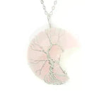 Natural Crystal Moon Pendant for Men and Women - EX-STOCK CANADA