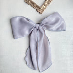 Silk satin oversized bow hair tie