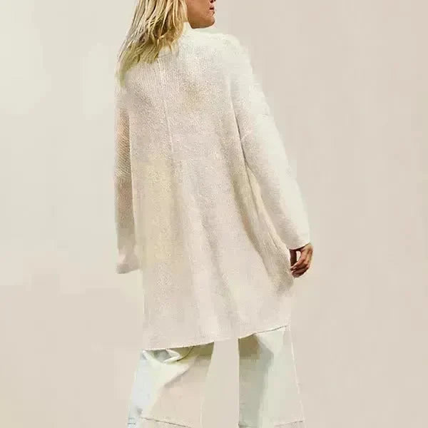 Stylish Cashmere Pullover Front Split Winter Tunic tops for Women - EX-STOCK CANADA