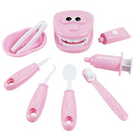 Kids’ 9-Piece Pretend Dentist Toy Set , Pink
