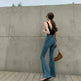 Retro Bootcut Jeans Women's Thin Section High Waist Slim Fit - EX-STOCK CANADA