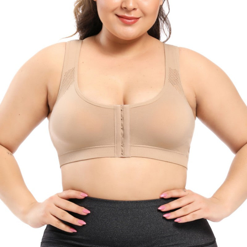Shockproof Gathered Posture Correction Bra – Black, White & Skin | S–5XL