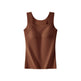Brown sleeveless top on a white background