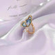 Ladies Fashion  Seashell Wing Zircon Jewelry Ring for women - EX-STOCK CANADA