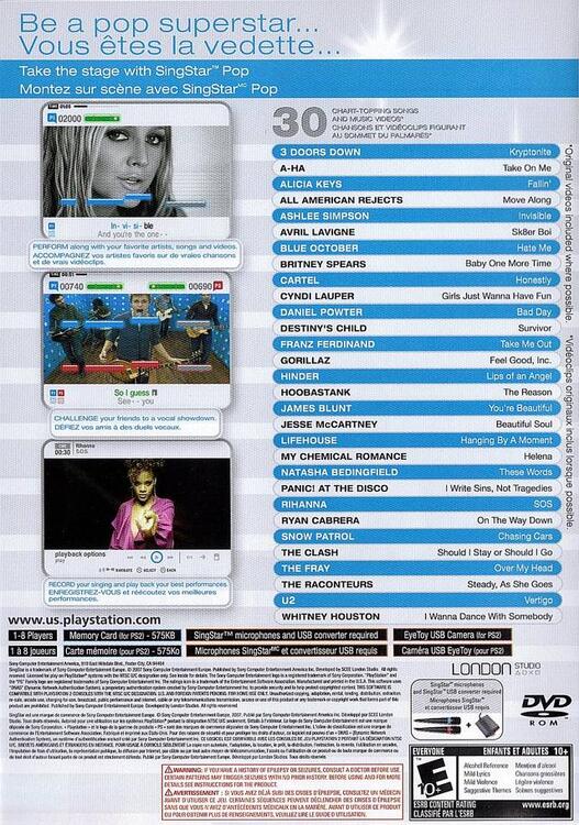 SingStar Pop [Microphone Required but not includes] 