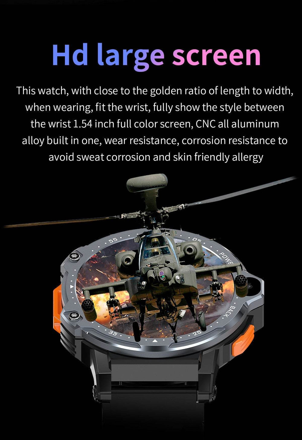 AP6 Smart Watch Dual Camera 4G Plug-in Card  EX-STOCK CANADA