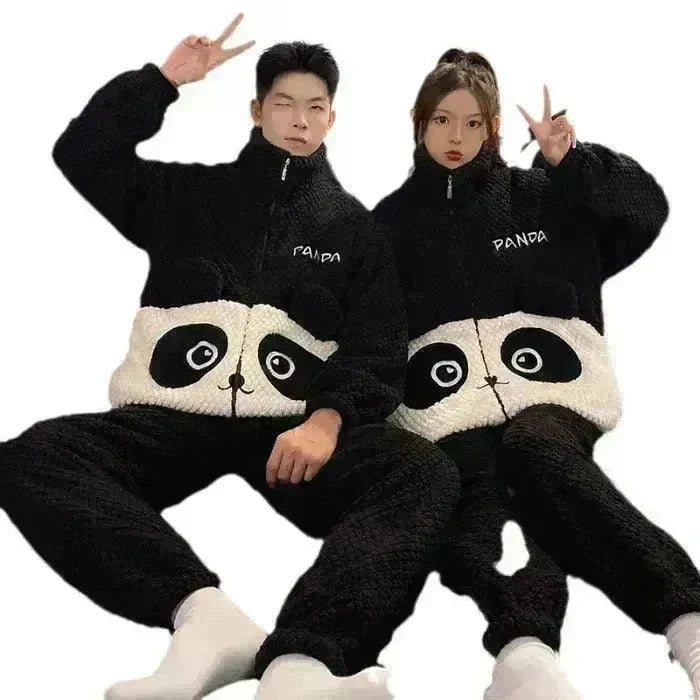 Fashion Casual Embossed Velvet Couple Pajamas - EX-STOCK CANADA