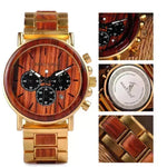Reloj de madera de lujo