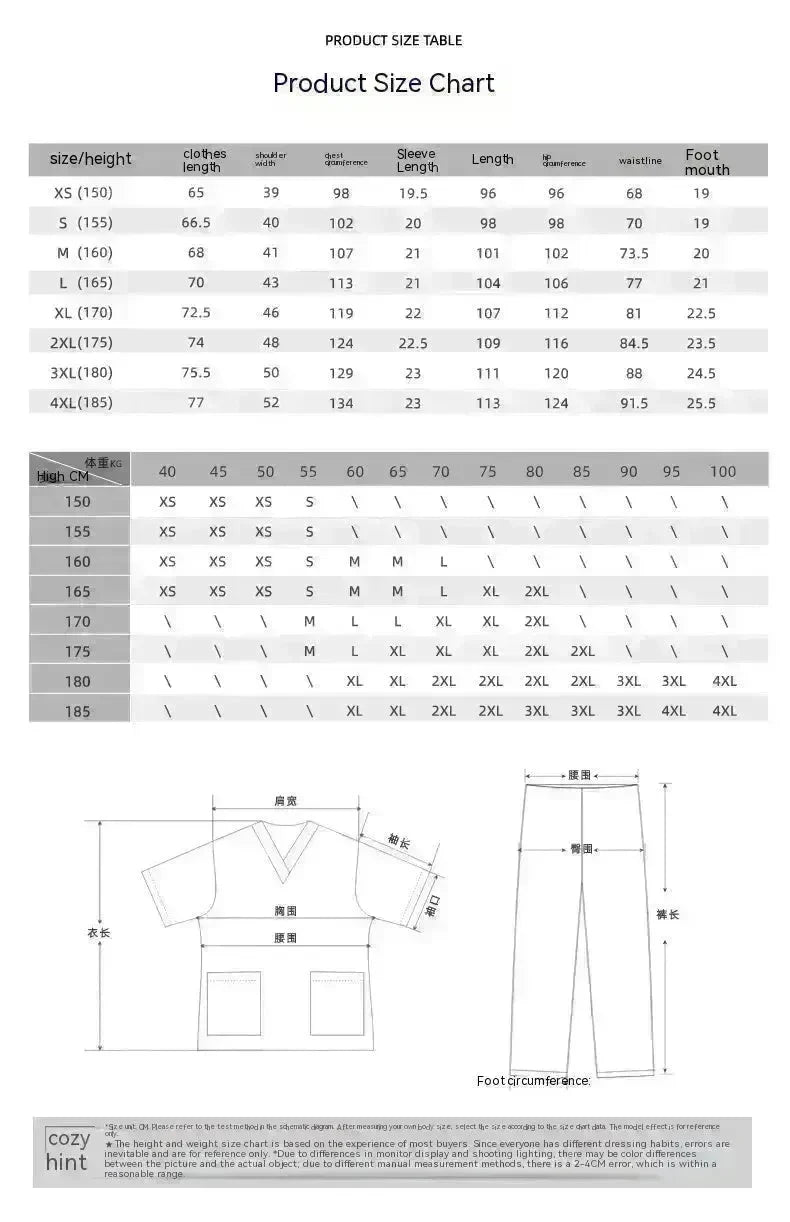 Surgical Gown Disposable Protective Pet Hospital Clothing Nurse Uniform Polyester Cotton EX-STOCK