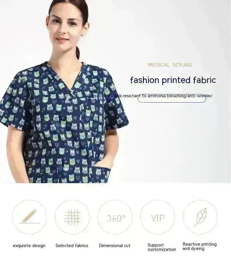 Surgical Gown Disposable Protective Pet Hospital Clothing Nurse Uniform Polyester Cotton EX-STOCK