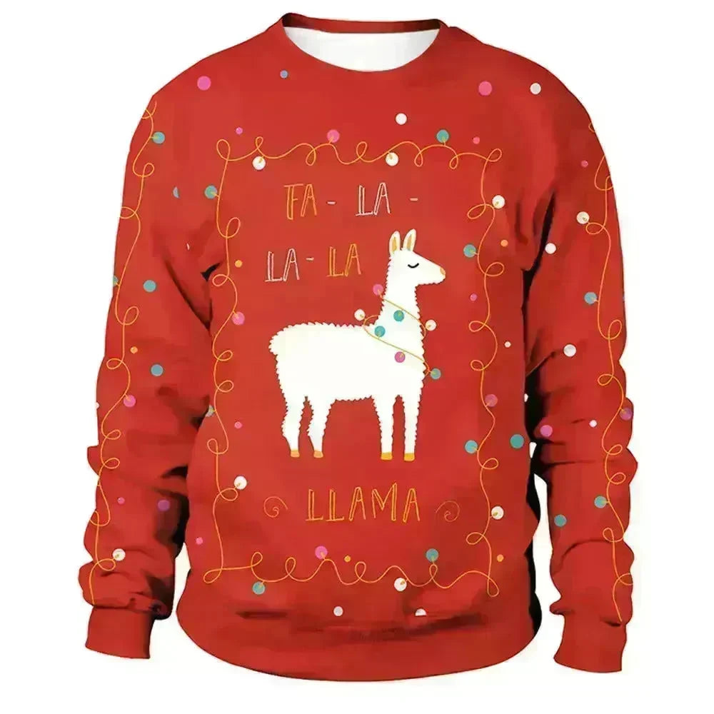 Christmas Element Men's And Women's Round Neck Sweater - EX-STOCK CANADA