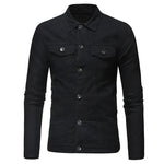Solid color denim jacket shirt Jeans - EX-STOCK CANADA