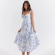 Spring And Summer Comely Pastoral Style Sling Floral A Swing Cake Dress - EX-STOCK CANADA