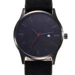 Men watch Fashion Business Large Dial Watch For Men's Matte Belt Simple Quartz Wrist Watch Men clock