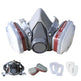7in1 Half Face Gas Mask Facepiece Spray Painting Respirator Reusable Safety Suit For 6200 With Filter Chemical And Other Work Protection EX-STOCK