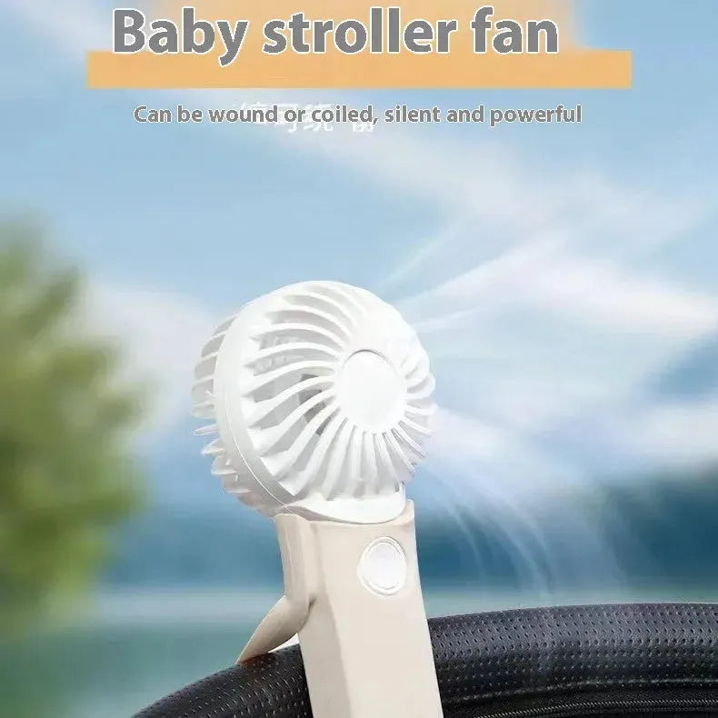 Handheld Fan Portable Silicone Handle Fixed Neck Mini - EX-STOCK CANADA