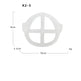 Three-dimensional disposable protective 3D mask stereo bracket - EX-STOCK CANADA