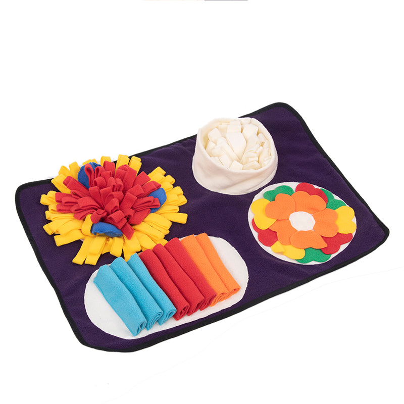 Italian Feast Snuffle Mat Interactive Dog Foraging Mat, Encourage Natural Foraging Skills, Durable And Machine Washable, Suitable For Large Medium Small Dogs 