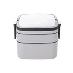 Double-layer portable Bento Thermal Insulated  lunch box with lid. - EX-STOCK CANADA