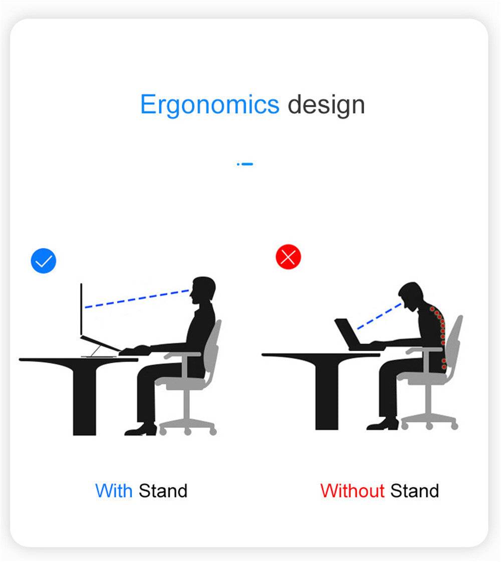 Folding Lifting Desktop Notebook Tablet Computer Stand - EX-STOCK Canada