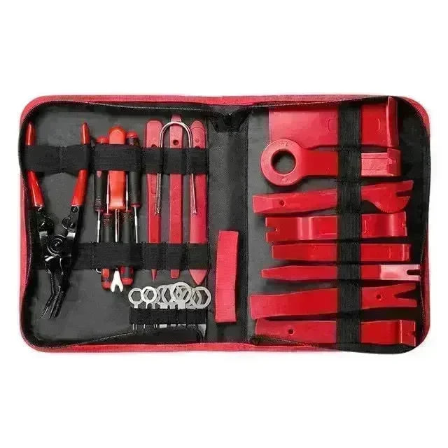 Plastic 19pcs Car Radio Panel Trim Dashboard Removal Set Easy Carry Disassemble Repair tool - EX-STOCK CANADA