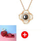 Hot Valentine's Day Gifts Metal Rose Jewelry Gift Box Necklace For Wedding Girlfriend Necklace Gifts - EX-STOCK CANADA