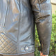 Unik International Men's Reflective Stripe Motorcycle Jacket 