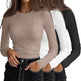 Women's 3D Print Crew-Neck Slim-Fit Long-Sleeve T-Shirt | Canada & USA