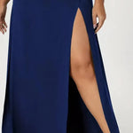 Women's High Waist Slit Solid Color Side Slit Maxi Skirt - EX-STOCK CANADA