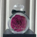 Eternal Flower Ornaments Transparent Cover Dried Rose Gift Box For Christmas New Year Valentine's Day Home Decor