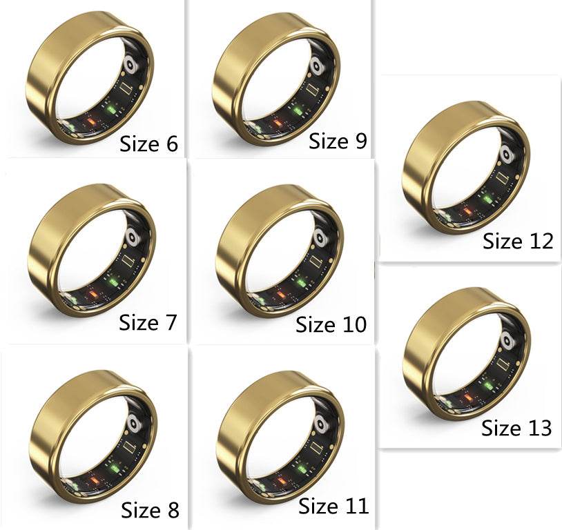 Smart Heart Rate Blood Oxygen Sleep Analysis Detection Ring Waterproof Multifunctional Ring EX-STOCK Canada 