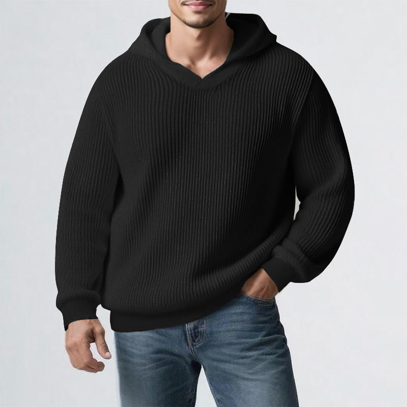 Mens Thickened Hooded Sweater For Winter | EX-STOCK product gallery photo 7