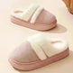 Fashion Warm Cotton Slippers For Women Leisure Thick Bottom Non-slip Plus-velvet House Shoes Winter Bedroom Floor Suede Slipper - EX-STOCK CANADA