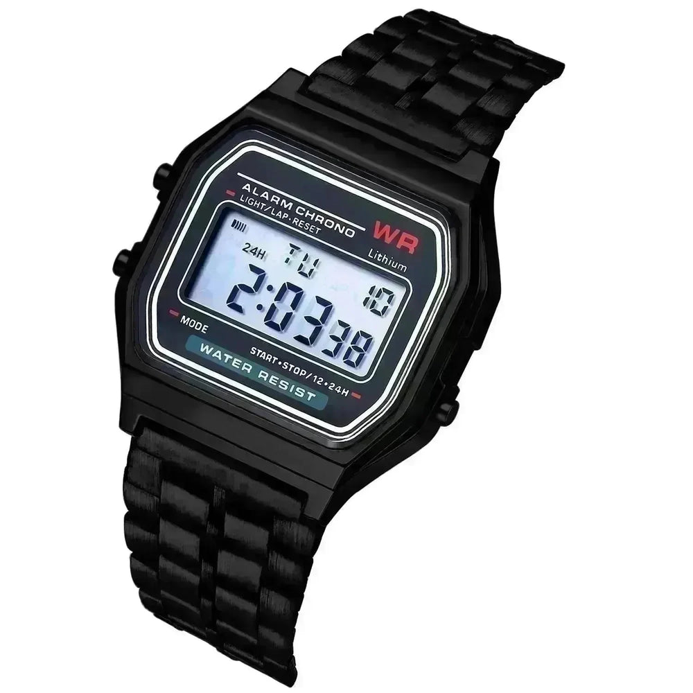 WR F91W Stainless Steel chain Electronic Watch - EX-STOCK CANADA
