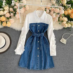 New Fashion Retro denim dress - EX-STOCK CANADA
