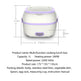 Multi-function electric cooking lunch box EX-STOCK
