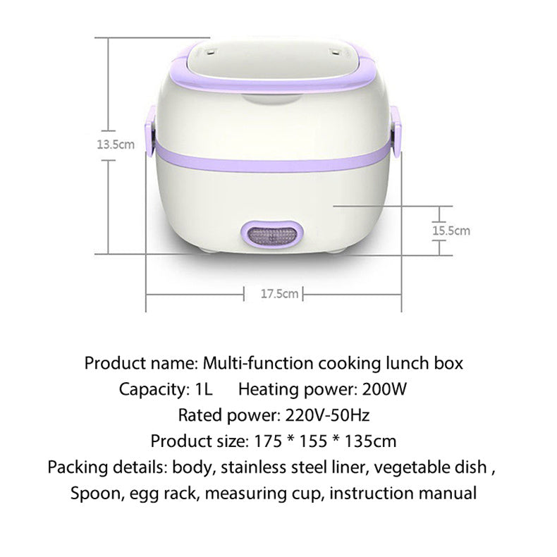 Multi-function electric cooking lunch box EX-STOCK