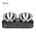 Pet Stainless Steel Bowl Pet Double Night EX-STOCK Canada 