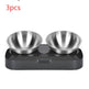 Pet Stainless Steel Bowl Pet Double Night EX-STOCK Canada 