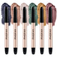 Set of PHOFAY makeup pens with color swatches on a white background